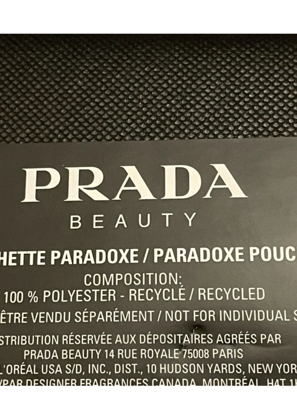 Prada Pink and Black Makeup Case with beauty bundle